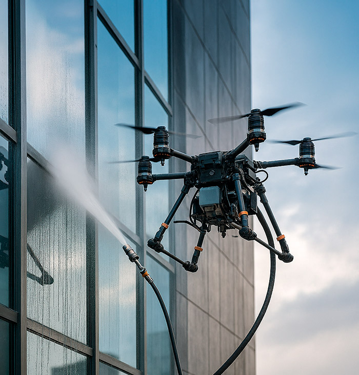 Precio de limpieza de fachadas con drones
