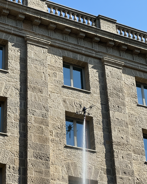 limpieza con drones