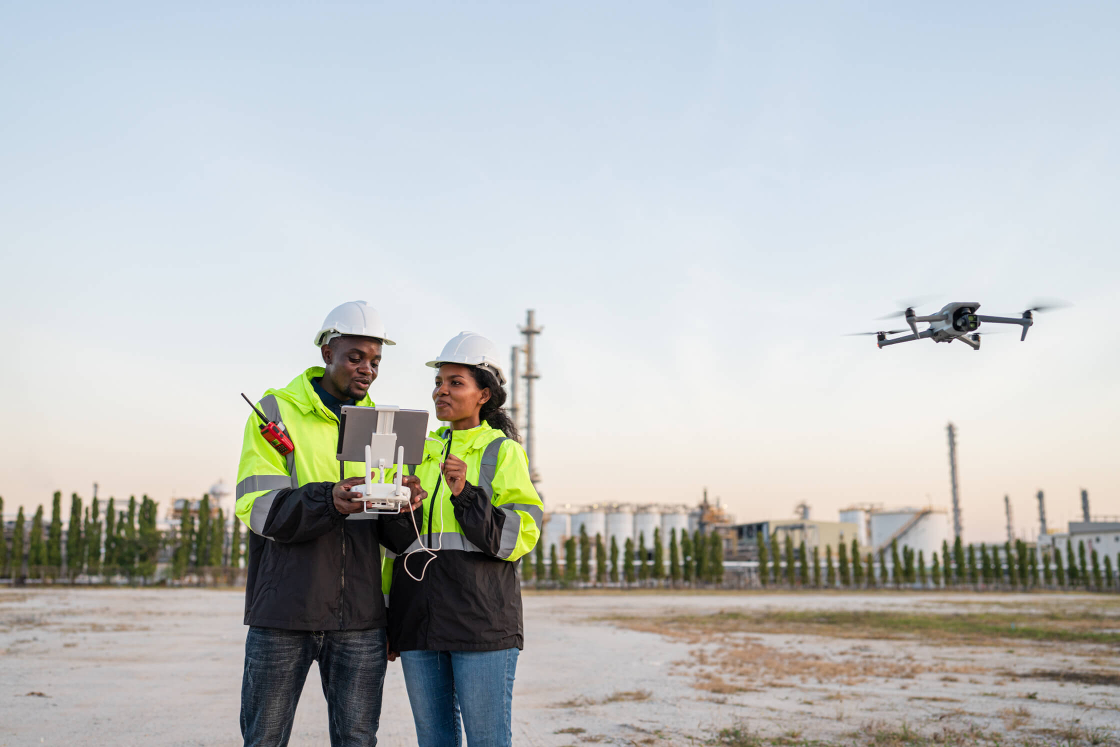 drones de limpieza